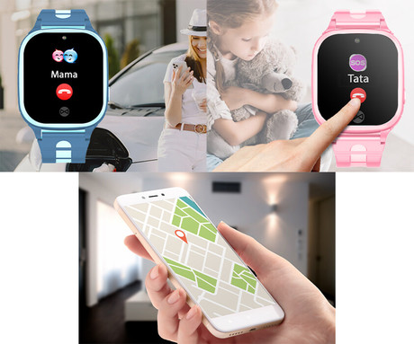 Pametna otroška ura FOREVER See Me 2 KW-310, 1.3" zaslon, GPS+LBS+WiFi, klicanje, SOS, Android + iOS, baterija, aplikacija, IP67, merjenje aktivnosti, analiza spanca, roza (Pink)