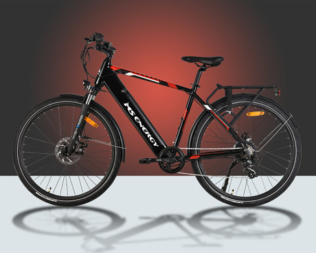 EOL - Električno kolo MS ENERGY t10, trekking, 28" pnevmatike, 250W motor, 7 prestav Shimano, do 100km, do 25km/h, 36V 13Ah baterija