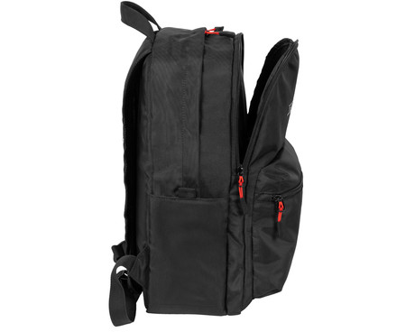 GENESIS PALLAD 200 univerzalni 2v1 nahrbtnik, za prenosnike do 14.1", 19L, potovalni / gaming, nastavljiv, trpežen, 6 žepov, prilagodljiv, odporen, črn