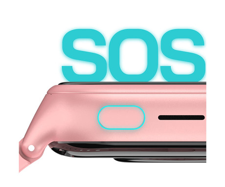 MANTA STELIO JUNIOR 4G otroška pametna ura, 4G LTE, 1.75" zaslon, SIM, GPS+WiFi, hitra in varna komunikacija, trpežen zaslon, SOS, 700 mAh, IP67, roza (Powder Pink)