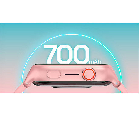 MANTA STELIO JUNIOR 4G otroška pametna ura, 4G LTE, 1.75" zaslon, SIM, GPS+WiFi, hitra in varna komunikacija, trpežen zaslon, SOS, 700 mAh, IP67, roza (Powder Pink)