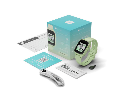 MANTA STELIO JUNIOR 4G otroška pametna ura, 4G LTE, 1.75" zaslon, SIM, GPS+WiFi, hitra in varna komunikacija, trpežen zaslon, SOS, 700 mAh, IP67, zelena (Pistacchio Green)