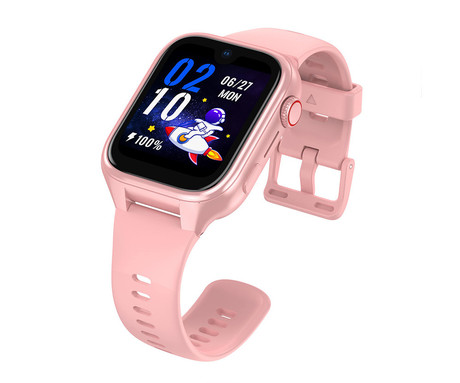 MANTA STELIO JUNIOR PRO AI 4G otroška pametna ura, OpenAI, 4G LTE, 1.78" zaslon, SIM, GPS+WiFi, hitra in varna komunikacija, trpežen zaslon, SOS, 700 mAh, IP67, roza (Powder Pink)