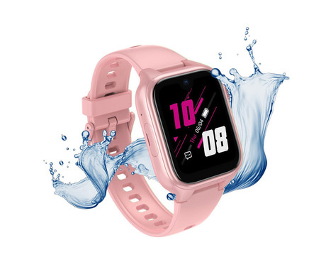 MANTA STELIO JUNIOR PRO AI 4G otroška pametna ura, OpenAI, 4G LTE, 1.78" zaslon, SIM, GPS+WiFi, hitra in varna komunikacija, trpežen zaslon, SOS, 700 mAh, IP67, roza (Powder Pink)