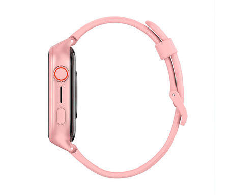MANTA STELIO JUNIOR PRO AI 4G otroška pametna ura, OpenAI, 4G LTE, 1.78" zaslon, SIM, GPS+WiFi, hitra in varna komunikacija, trpežen zaslon, SOS, 700 mAh, IP67, roza (Powder Pink)