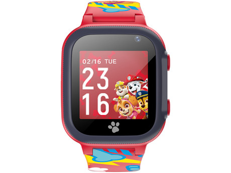 FOREVER KW-60 Paw Patrol otroška pametna ura, 1.44" zaslon, LBS, klicanje, sporočila, SOS gumb, Android + iOS, baterija, aplikacija, svetilka, rdeča (Maršal - Team)