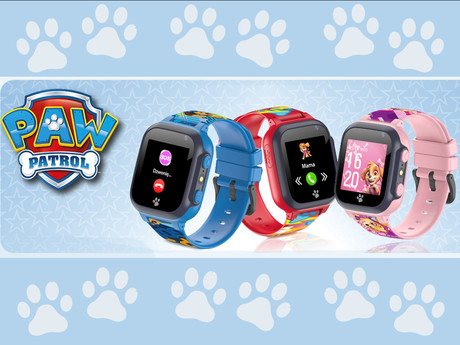 FOREVER KW-60 Paw Patrol otroška pametna ura, 1.44" zaslon, LBS, klicanje, sporočila, SOS gumb, Android + iOS, baterija, aplikacija, svetilka, rdeča (Maršal - Team)