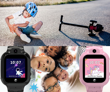 FOREVER See Me! 3 KW-320 otroška pametna ura, VoLTE, 1.4" zaslon, GPS+WiFi+LBS lociranje, video klici, SOS funkcija, Android + iOS, aplikacija, IP65, pedometer, igre, roza (Blush Pink)