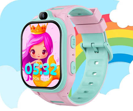 FOREVER Boost KW-530 otroška pametna ura, 4G LTE, roza (Blush Pink)