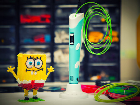 BLOW 3D pen pisalo, 3D oblikovanje / risanje / pisanje, priloženo polnilo / filamenti različnih barv, nastavljiva hitrost in temperatura, LED zaslon, + stojalo
