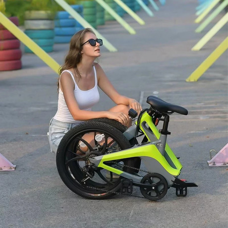 MS ENERGY I10 električno kolo, zložljivo, 20" pnevmatike, 250W motor, 36V 7.8Ah 280Wh baterija, Shimano, do 50 km, disk zavore, LCD zaslon, LED osvetlitev, črno zeleno