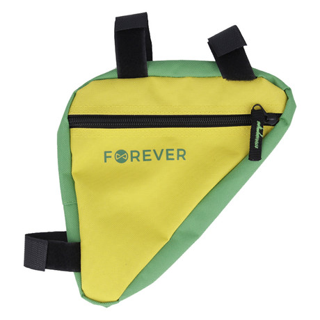Kolesarska torba FOREVER FB-100, 20x19x4 cm, večnamenska, odporna na vodo, rumeno-zelena