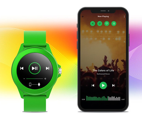 EOL - FOREVER Colorum CW-300 pametna ura, 1.22" zaslon, Bluetooth, Android + iOS, baterija, aplikacija, IP68, merjenje aktivnosti, analiza spanca, športni načini, zelena (xGreen)