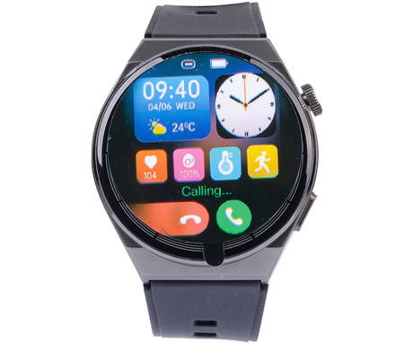 EOL - TREVI T-FIT 300 CALL pametna ura, 1.32" zaslon, Bluetooth, Android + iOS, baterija, IP67, klicanje, kisik / pritisk / aktivnost, analiza spanca, športni načini, 2x pašček, črna (Jet Black)