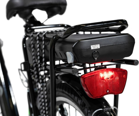 TREVI EMG SEA-TY električno kolo, cestno / mestno, 26" pnevmatike, 250W motor, 460Wh 36V 12.8Ah baterija, do 80km, SHIMANO 6-prestav, V-zavore, LCD zaslon, LED osvetlitev, zadnji nosilec, črno