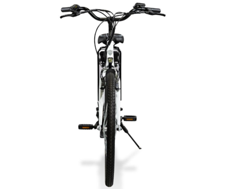 TREVI EMG SEA-TY električno kolo, cestno / mestno, 26" pnevmatike, 250W motor, 460Wh 36V 12.8Ah baterija, do 80km, SHIMANO 6-prestav, V-zavore, LCD zaslon, LED osvetlitev, zadnji nosilec, belo