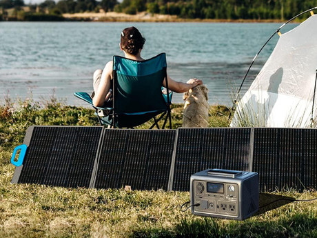 BLUETTI EB3A prenosna polnilna postaja / baterija, 268Wh, 600W (1200W), polnjenje / napajanje naprav, vtičnice USB-A/USB-C/DC, LED svetilka, ročaj, aplikacija