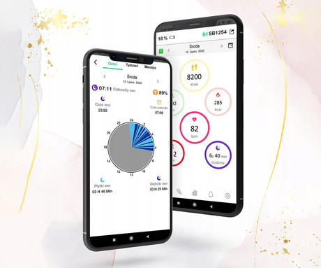 FOREVER Verfi SW-800 pametna ura, 1.3" AMOLED zaslon, Bluetooth, Android + iOS, baterija, aplikacija, IP68, merjenje aktivnosti, analiza spanca, temperatura, športni načini, roza zlata (Rose Gold)