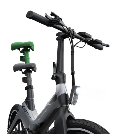 MS ENERGY I10 električno kolo, zložljivo, 20" pnevmatike, 250W motor, 36V 7.8Ah 280Wh baterija, Shimano, do 50 km, disk zavore, LCD zaslon, LED osvetlitev, črno zeleno