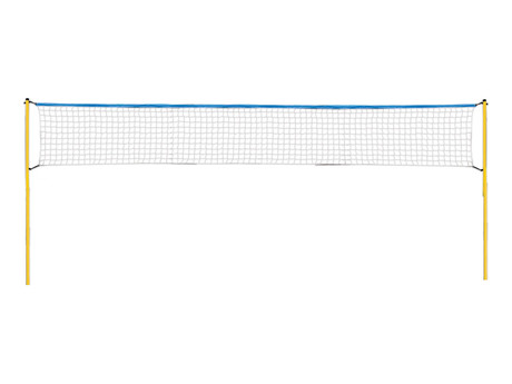 Set za odbojko in badminton - mreža, 2 loparja + 2 žogice, žoga, tlačilka, vrečka