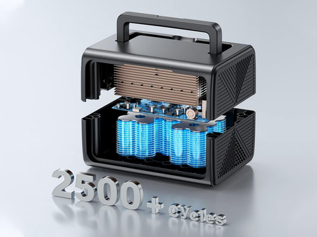 BLUETTI EB3A prenosna polnilna postaja / baterija, 268Wh, 600W (1200W), polnjenje / napajanje naprav, vtičnice USB-A/USB-C/DC, LED svetilka, ročaj, aplikacija