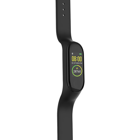 FOREVER pametna zapestnica FITBAND SB-50, Bluetooth 5.0, aplikacija, vodoodporna IP65, črna