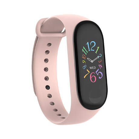 FOREVER pametna zapestnica FITBAND SB-50, Bluetooth 5.0, aplikacija, vodoodporna IP65, svetlo roza (Sand Pink)