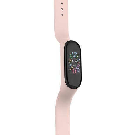 FOREVER pametna zapestnica FITBAND SB-50, Bluetooth 5.0, aplikacija, vodoodporna IP65, svetlo roza (Sand Pink)