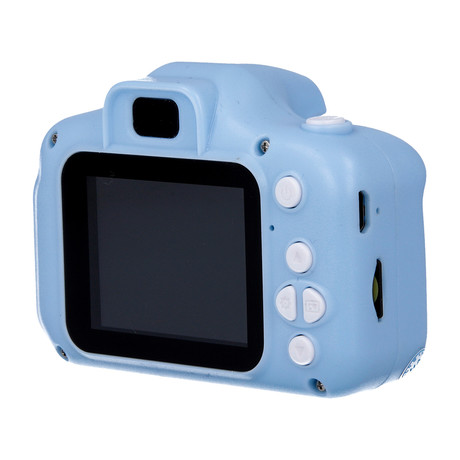 FOREVER SKC-100 otroški fotoaparat s kamero, igre, polnilna baterija, SD kartica, modra