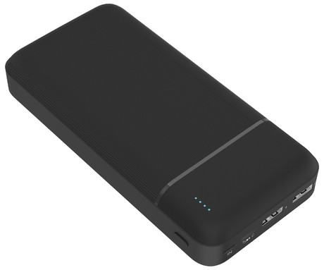 Power Bank PLATINET 20.000mAh, Li-Polymer, LED indikator, Type-C, črna