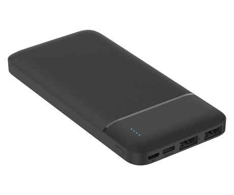 Power Bank PLATINET 10.000mAh, Li-Polymer, LED indikator, Type-C, črna