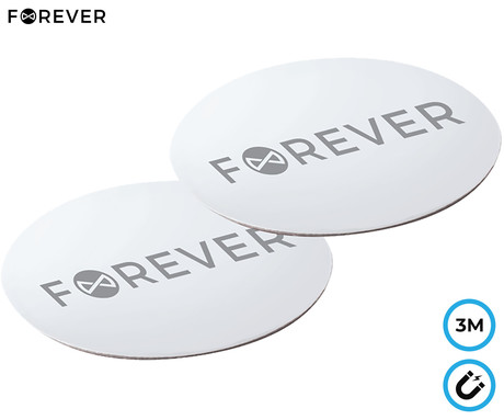 FOREVER MAGNET komplet 2 magnetnih ploščic / nalepk, 3M, za vse Forever nosilce, 2 kos