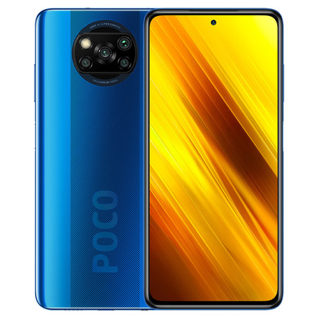 EOL - Pametni telefon Xiaomi Pocophone X3, NFC, 6.67'', 5160mAh, 6GB+128GB, moder (Cobalt Blue)