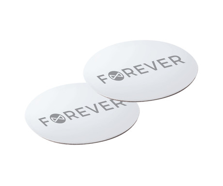 FOREVER MAGNET komplet 2 magnetnih ploščic / nalepk, 3M, za vse Forever nosilce, 2 kos