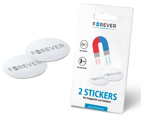 FOREVER MAGNET komplet 2 magnetnih ploščic / nalepk, 3M, za vse Forever nosilce, 2 kos