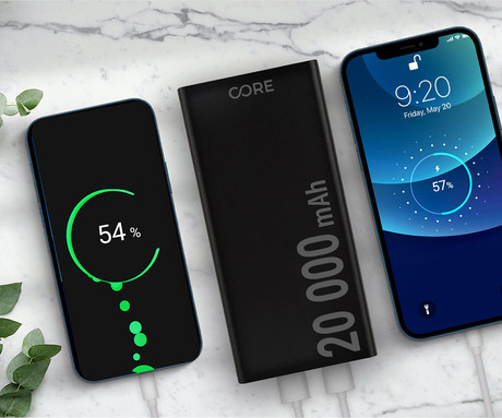 EOL - FOREVER SPF-02 powerbank polnilna baterija, 20.000mAh, Quick Charge 3.0, Power Delivery, USB-A / Type-C / microUSB, črna