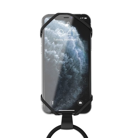 Vonmählen INFINITY® univerzalni pas za telefon, silikonski, združljiv z vsemi telefoni, črn