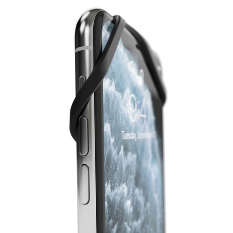 Vonmählen INFINITY® univerzalni pas za telefon, silikonski, združljiv z vsemi telefoni, črn