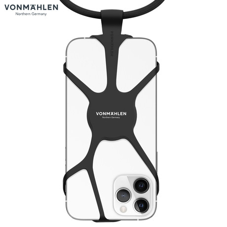 Vonmählen INFINITY® univerzalni pas za telefon, silikonski, združljiv z vsemi telefoni, črn