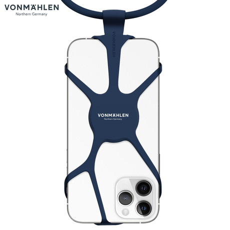 Vonmählen INFINITY® univerzalni pas za telefon, silikonski, združljiv z vsemi telefoni, moder