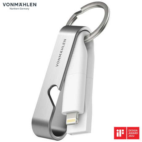 Vonmählen HIGH SIX® univerzalni 6v1 kabel za polnjenje, USB-C / USB-A / Micro-USB / Lightning, združljiv z vsemi napravami, hitro polnjenje, srebrn (Silver)