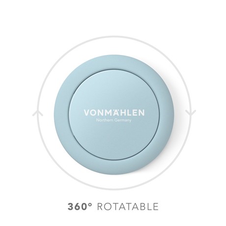 Vonmählen BACKFLIP® univerzalno magnetno držalo / stojalo za telefon, silikonsko, združljivo z vsemi telefoni, priložen magnetni nosilec, svetlo modro