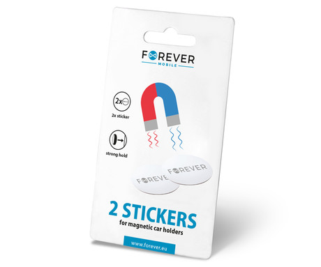 FOREVER MAGNET komplet 2 magnetnih ploščic / nalepk, 3M, za vse Forever nosilce, 2 kos