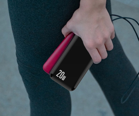 EOL - Power bank BLOW PB30A, 30.000mAh, Polymer baterija, Quick Charge 3.0, LED zaslon, Type-C, črna