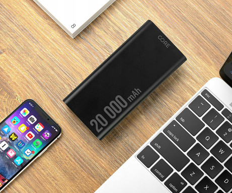 EOL - FOREVER SPF-02 powerbank polnilna baterija, 20.000mAh, Quick Charge 3.0, Power Delivery, USB-A / Type-C / microUSB, črna