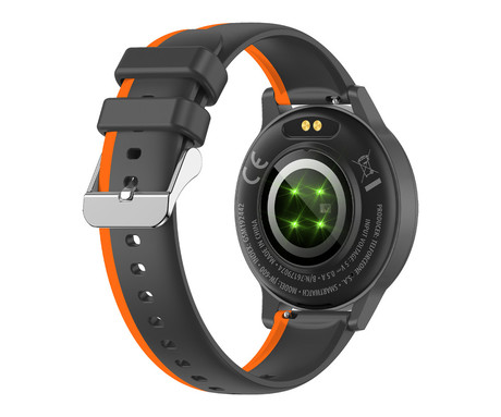 FOREVER iGO4 JW-600 pametna ura, 1.28" AMOLED zaslon, BT 5.3, Android + iOS, baterija, aplikacija, spremljanje zdravja, analiza spanca, 100+ športnih načinov, 2 paščka, IP67, črna (Phantom Black)