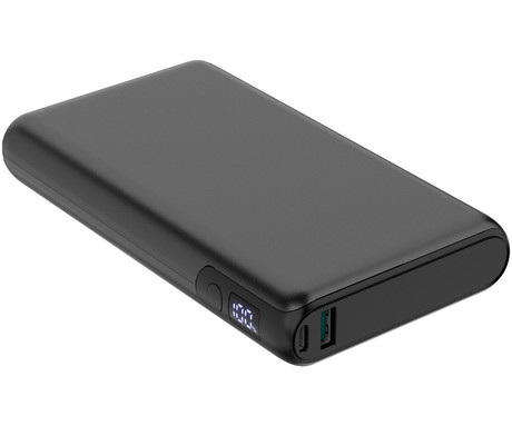 Platinet PMPB30DL301B powerbank polnilna baterija, 100W, 30.000mAh, Quick Charge 3.0, Power Delivery 3.0, 1x USB Type-A, 2x USB Type-C, digitalni zaslon, črna