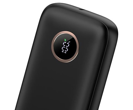 Platinet PMPB2070 powerbank polnilna baterija, 70W, 20.000mAh, Quick Charge 3.0, Power Delivery, SCP, 1x USB Type-A, 1x USB Type-C, digitalni zaslon, vgrajen kabel, črna