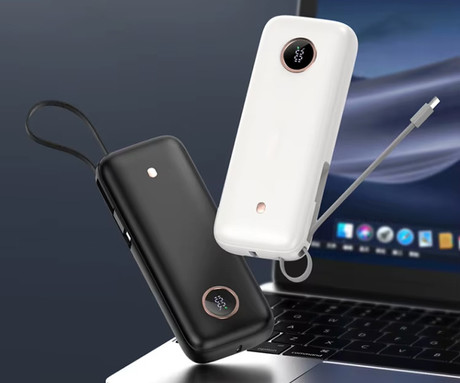 Platinet PMPB2070 powerbank polnilna baterija, 70W, 20.000mAh, Quick Charge 3.0, Power Delivery, SCP, 1x USB Type-A, 1x USB Type-C, digitalni zaslon, vgrajen kabel, črna