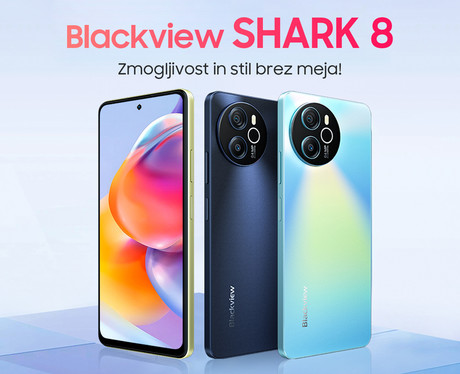 Blackview SHARK 8 pametni telefon, 6.78", 8GB+128GB, 4G LTE, IPS 2.4K FHD+, 120Hz, Android, 5000mAh, Dual SIM, GPS, + ovitek, zlat (Scorching Gold)